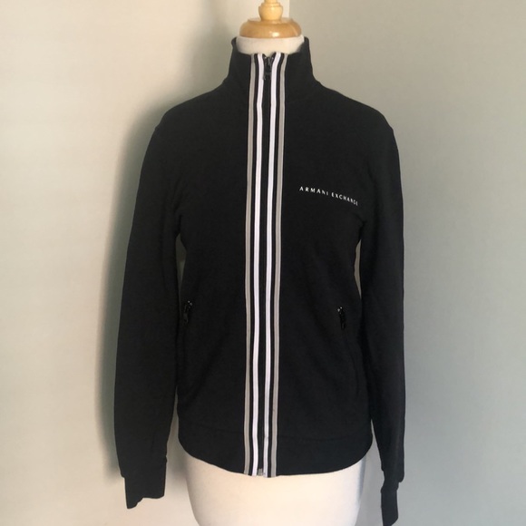 Armani Exchange black zip up jacket, size XS - Picture 5 of 12
